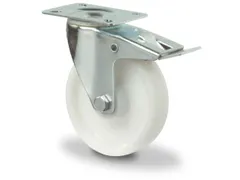 Zwenkwiel M. Dubbele Vastzetter 300kg Dxb 200x50mm Kunststof