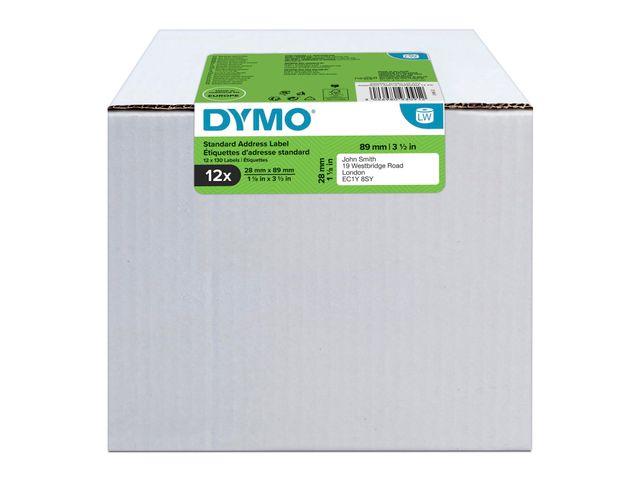 Etiket Dymo 19831 labelwriter 28x89mm adreslabel 1560stuks | DymoEtiket.be