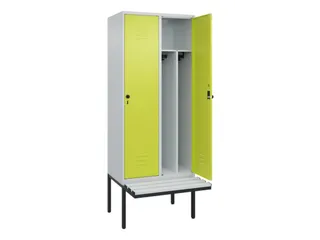 locker voor scheiding van kleding,HxBxD 2120x800x815mm,2vak - 2