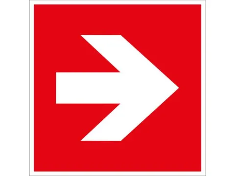brandbeveiligingsbord,Pijl,pijl rechts/links,sticker,folie