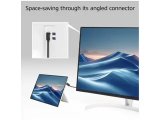 Kabel ACT USB-C hoek boven/beneden 10Gbps 1m - 3