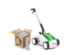 Vloermarkeringsset TRAFFIC EXTRA PAINT met 12 verfbussen, geel