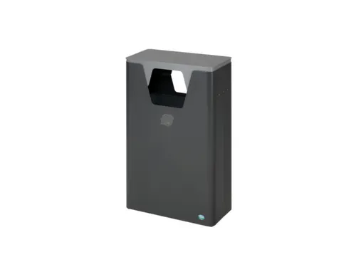 afvalverzamelaar,60l,HxBxD 825x500x250mm,2opening(en),binnenbak staal