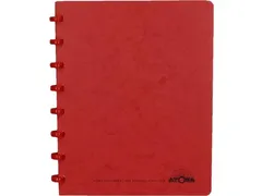 schrift A5 144 bladzijden commercieel geruit rood