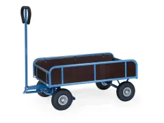 Handtrekwagen 4124L met 4 wanden 1145x645mm Luchtbanden