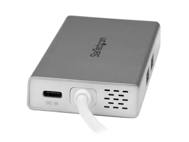 Usb-C Multiport Laptop Adapter 4K Hdmi - Gbe - Usb 3.0 - Zilver & Wit