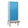 PBM-locker met bank,HxBxD 2120x800x815mm,2vak,vak B 400mm,cil.-slot