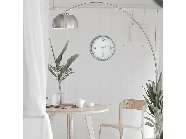 Horloge murale NeXtime Finesse Ø30,5cm argent