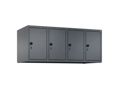 opzetkast,v. locker,4vak.,vak B 300mm,HxBxD 500x1200x500mm,vleugeldeur