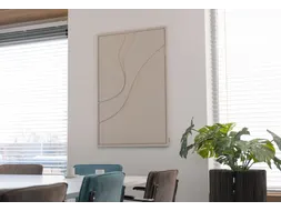 Acoustic Art FLOW Large 120x80cm Beige Akoestisch kunstwerk Organisch