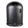 Afvalbak Met Asbak 45 Liter Ovale Opening Veerklep Antraciet