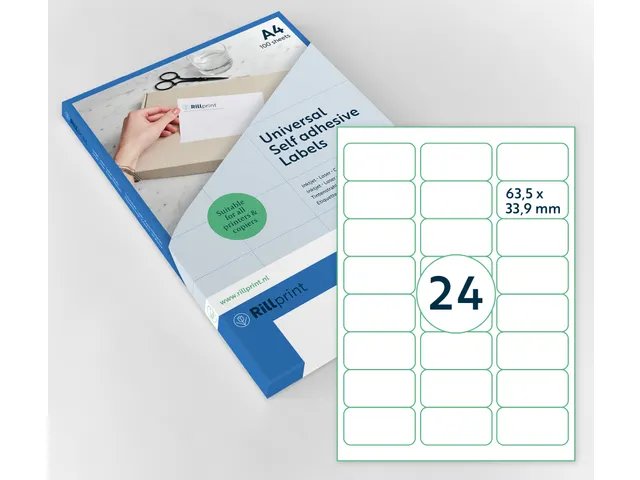 Etiket 88904 Premium 63.5x33.9mm Wit XL Pack 1000 Vel