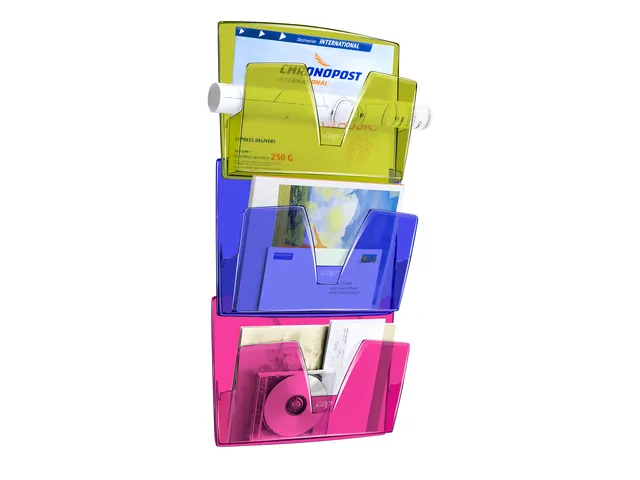 Wandfolderhouder CEP 1-vaks set a 3 st. multicolor