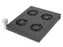Ventilatorunit voor 483 mm (19 inch) 4 ventilatoren incl. thermostaat