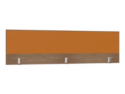 opzetpaneel,v. bureau,aanbouw achter,B 2000mm,NT-cherry,BN3005-geel