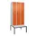 locker met bank,HxBxD 2120x900x815mm,3vak,vak B 300mm,draaigrendel