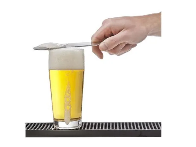 Bierafschuimer RVS per stuk