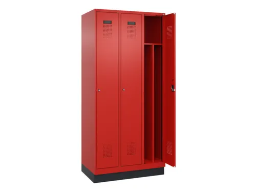 locker voor scheiding van kleding,HxBxD 1950x900x500mm,3vak