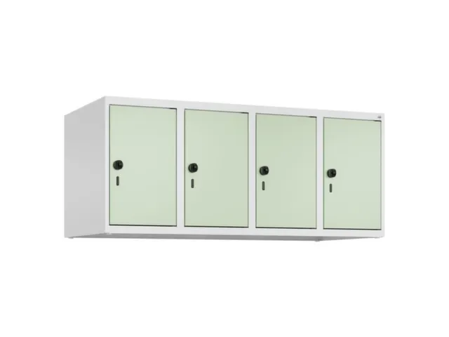 opzetkast,v. locker,4vak.,vak B 300mm,HxBxD 500x1200x500mm
