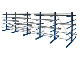 Draagarmstelling Dubbelzijdig 2000x6750x1150mm 6gelijk Lange Armen - 1