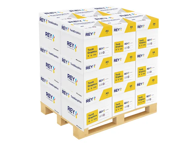 Kopieerpapier Rey Text Graphics A4 80 Gram Halve Pallet Wit