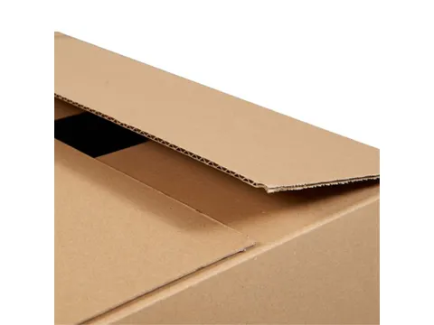 Carton américain pliable 230x190x120mm simple cannelure Brun
