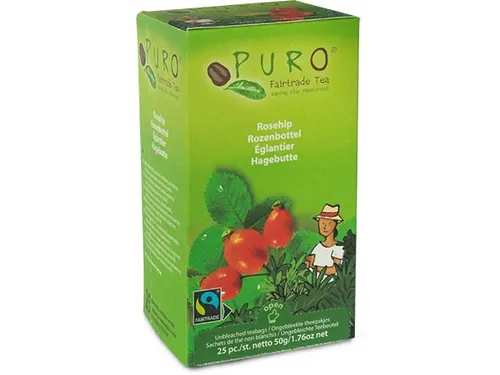 Puro Bio thee Rozenbottel fairtrade 25 zakjes