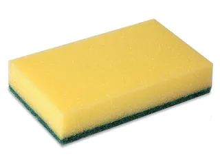 Schuurspons Cleaninq 140x90x28mm geel/groen 10 stuks - 3