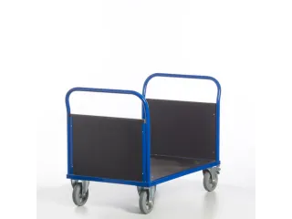 Platformwagen 1000kg Laadvlak 1200x800mm 2 Kopwanden Ral 5010 - 5