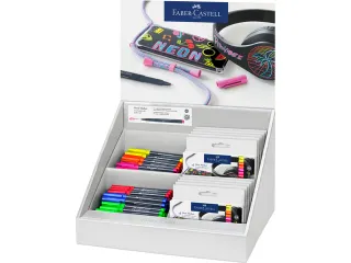 Markers Faber-Castell Neon display assorti kleuren 120 stuks - 1