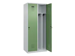 locker voor scheiding van kleding,HxBxD 1850x800x500mm,2vak