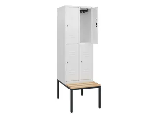 Dubbeldekse dekenkist,HxBxD 1950x600x815mm,2x2vak.,vak B 300mm - 2