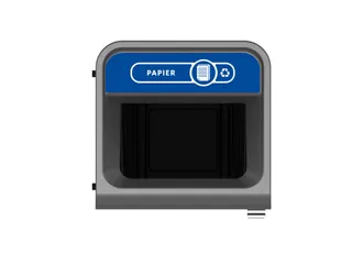 Configure Recyclingstation Papier 87 Liter Antraciet Blauw - 2