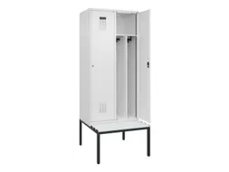 locker met bank,voor scheiding van kleding,HxBxD 2120x800x815mm,2vak