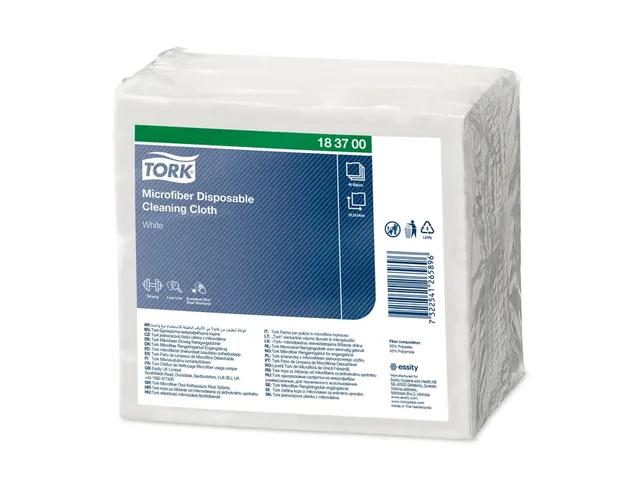 Microvezeldoek Tork Premium Disposable 40 vel wit 183700