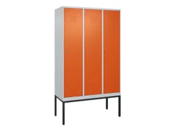 locker voor scheiding van kleding,HxBxD 2120x1200x500mm,3vak