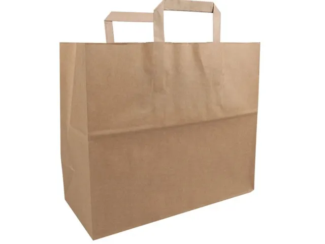 Draagtas Papier Bruin 32x17x27cm doos 250 st