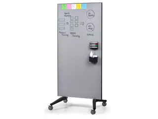 Mobiel Glasbord Grijs Magnetisch 90x175cm - 4