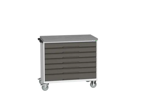 gereedschapswagen 980x1050x600mm linoleum blad 7 laden RAL7035+RAL7016