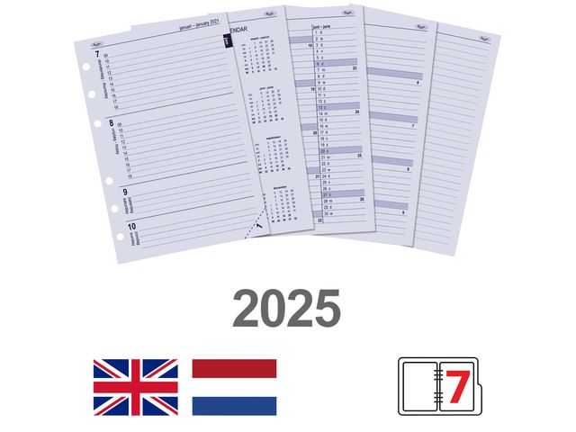 Agendavulling 2024 Kalpa A5 7dagen/2pagina's | Jaarartikelen.nl