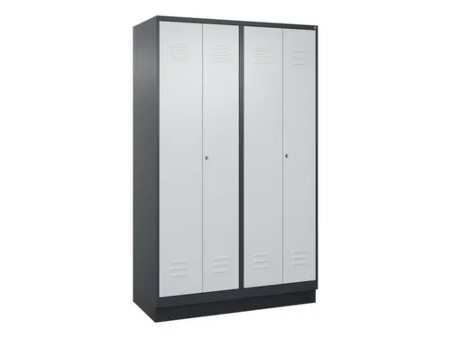 locker voor scheiding van kleding,HxBxD 1950x1200x500mm,4vak