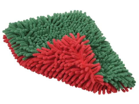 Vikan Transport microvezel washing pad 20x25cm Rood/Groen