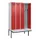 locker met bank,voor scheiding van kleding,HxBxD 2120x1200x815mm,4vak