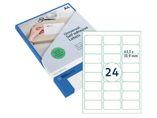 Etiket Rillprint 63.5x33.9mm mat transparant 600 etiketten - 2