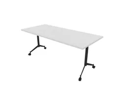 klaptafel,HxBxD 750x1800x700mm,hoekig,T-voet donkergrijs,ovale buis