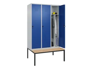 locker voor scheiding van kleding,HxBxD 2120x1200x815mm,3vak - 3