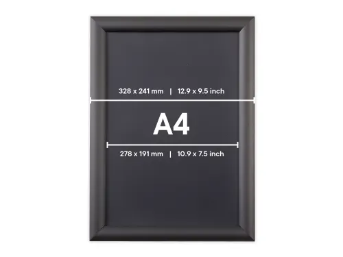 Kliklijst Europel Economy A4 25mm Zwart Easy-click