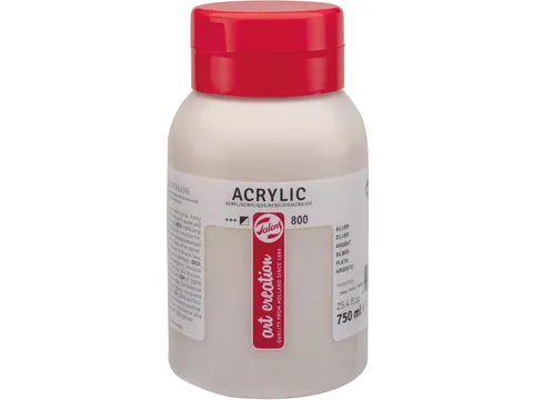 Art Creation acrylverf flacon van 750 ml, zilver