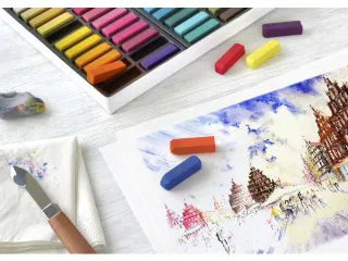 Pastelkrijt Faber-Castell halve lengte etui à 24 stuks - 4