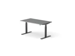 Elektrisch ihv bureau,HxBxD 650-1310x1800x900mm,blad donkergrijs